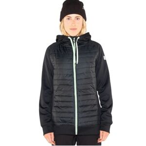 NWT Armada Black & Green Como Pullover Full Zip Jacket